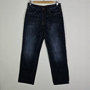 BLUENOTES Jake 31x30 dark wash loose straight leg jeans